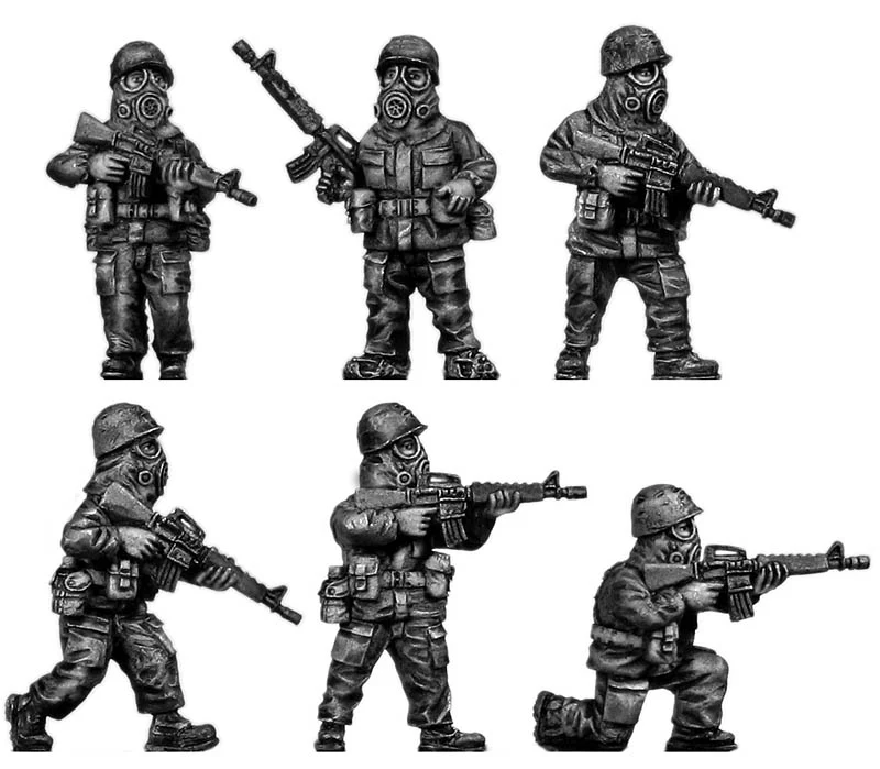 1960-80s US MOPP gear squad in helmet (28mm) - Image 2