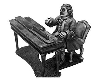 C. E. Bach at the clavichord (28mm)