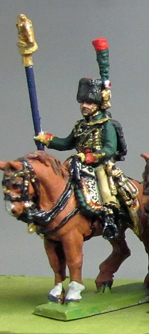 Chasseur a Cheval eagle bearer at rest (18mm) - Image 2