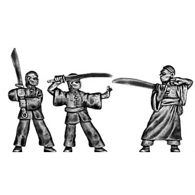 Chinese pirate with sword (28mm)