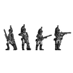 Dragoons, dismounted skirmishing (18mm)