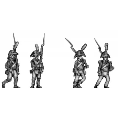 Fusilier, cocked hat, marching (18mm)