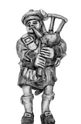 Highland piper in Flat bonnet (18mm)