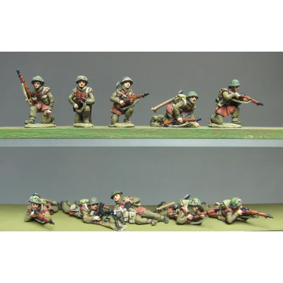 Infantry section, jerkins, kneeling and prone (20mm) - Image 2
