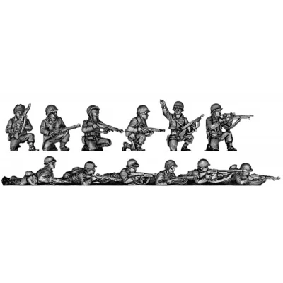 Infantry squad, kneeling and prone (20mm)