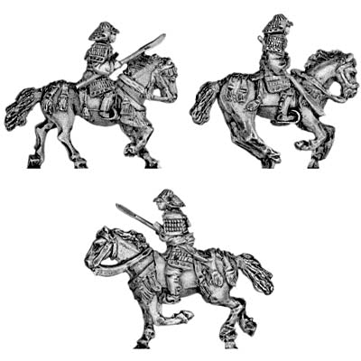 Mounted Samurai with naginata (15mm)