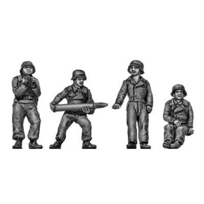 Panzer Jaeger crew, helmets (20mm)