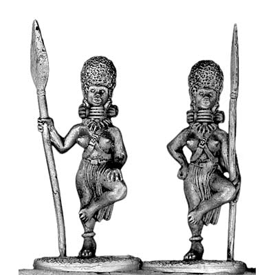 Colonel Simpson's Guards, female trooper with spear (28mm)