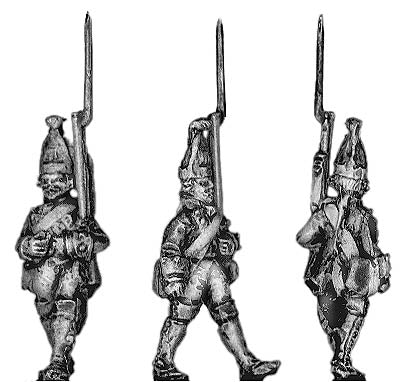 Prussian Grenadier, marching (18mm)