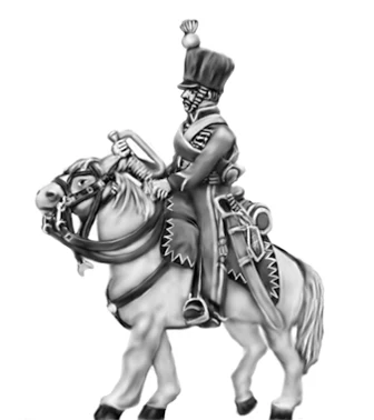 Saxon Hussar Trumpeter (18mm)