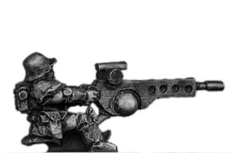 Sci-Fi German Stormtrooper with Auto Cannon (15mm)