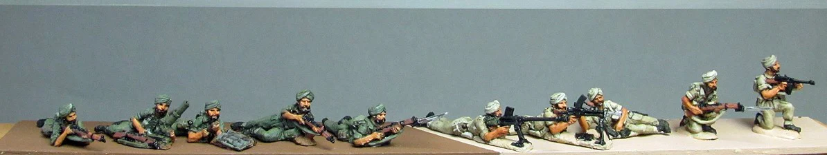 Sikh Infantry prone and kneeling (20mm) - Image 2