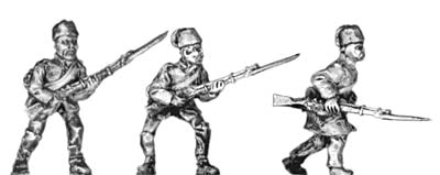 Turkish Infantry, advancing (18mm)