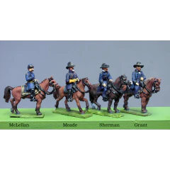 Union Generals - Meade, McLellan, Grant, Sherman (15mm) - Image 2